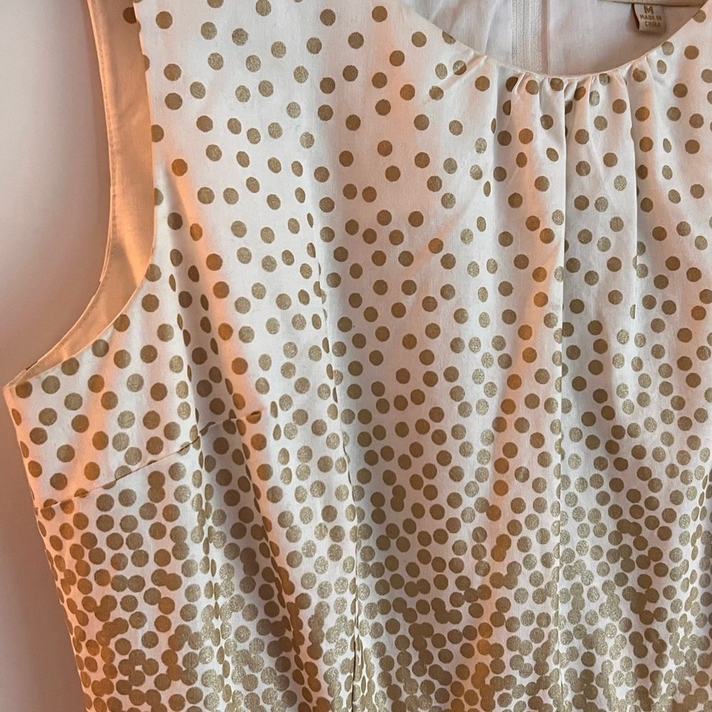 MODCLOTH Spellbinding Ability Gold Dots Dress, Size Medium - Picture 11 of 13